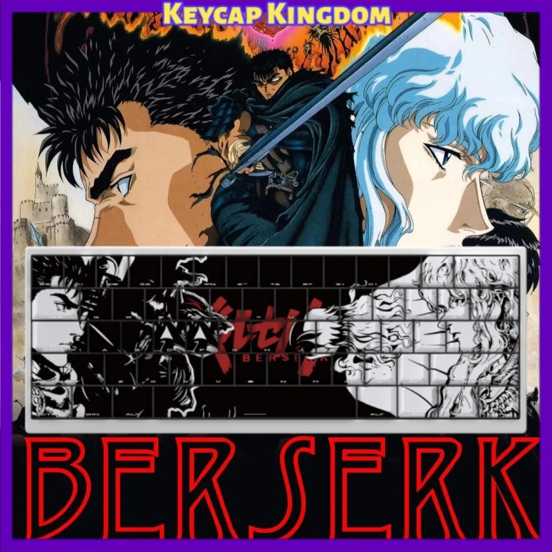 Tablet Accessories Keyboard - أغطية مفاتيح بتصميم BERSERK للوحة المفاتيح