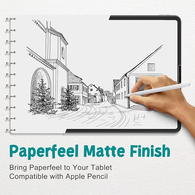 قطعتان من واقي الشاشة لجهاز iP - مراجعة Paper Feel Screen Film وسعره
