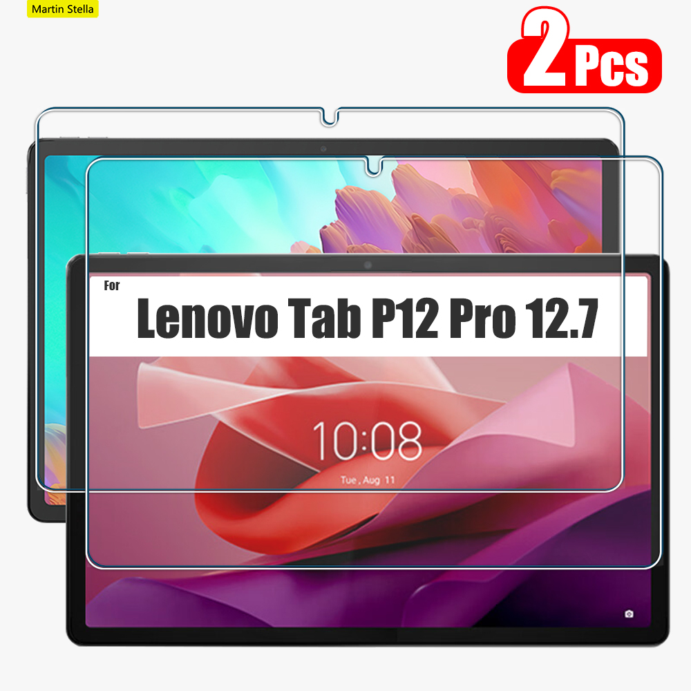 2 قطعة واقي شاشة من الزجاج الم - مراجعة Lenovo Tablet P12 Accessories وسعره