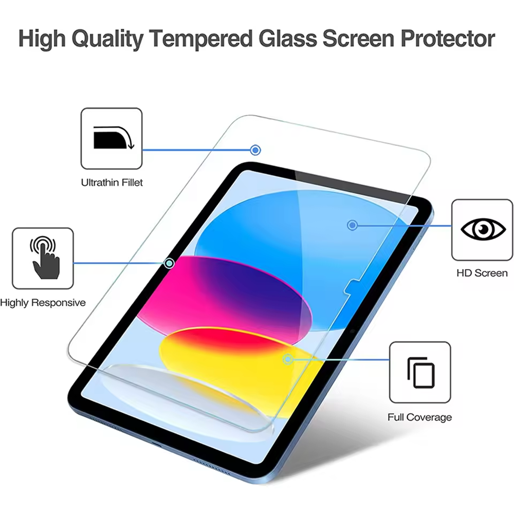 قطعتان من واقي الشاشة الزجاجي  - مراجعة Temu Tablet Accessories وسعره