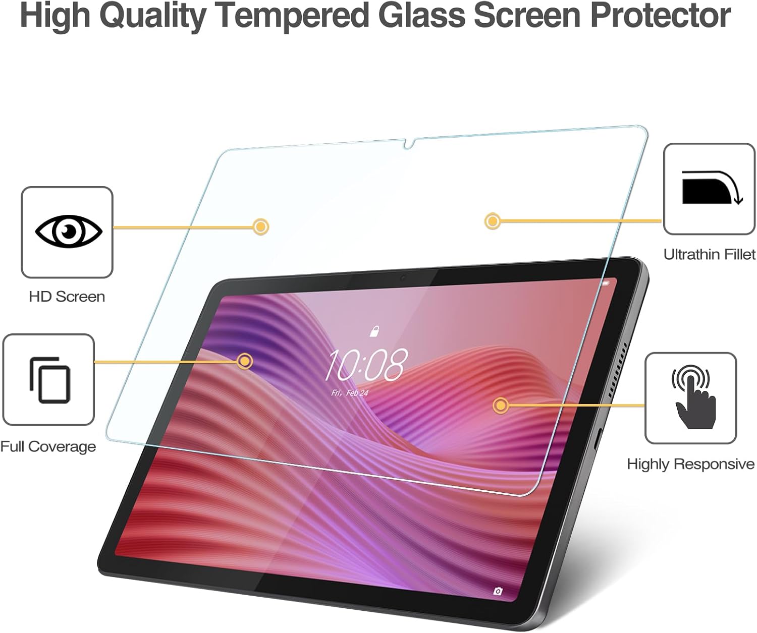 1 قطعة واقي شاشة من الزجاج الم - مراجعة Temu Tablet Accessories وسعره