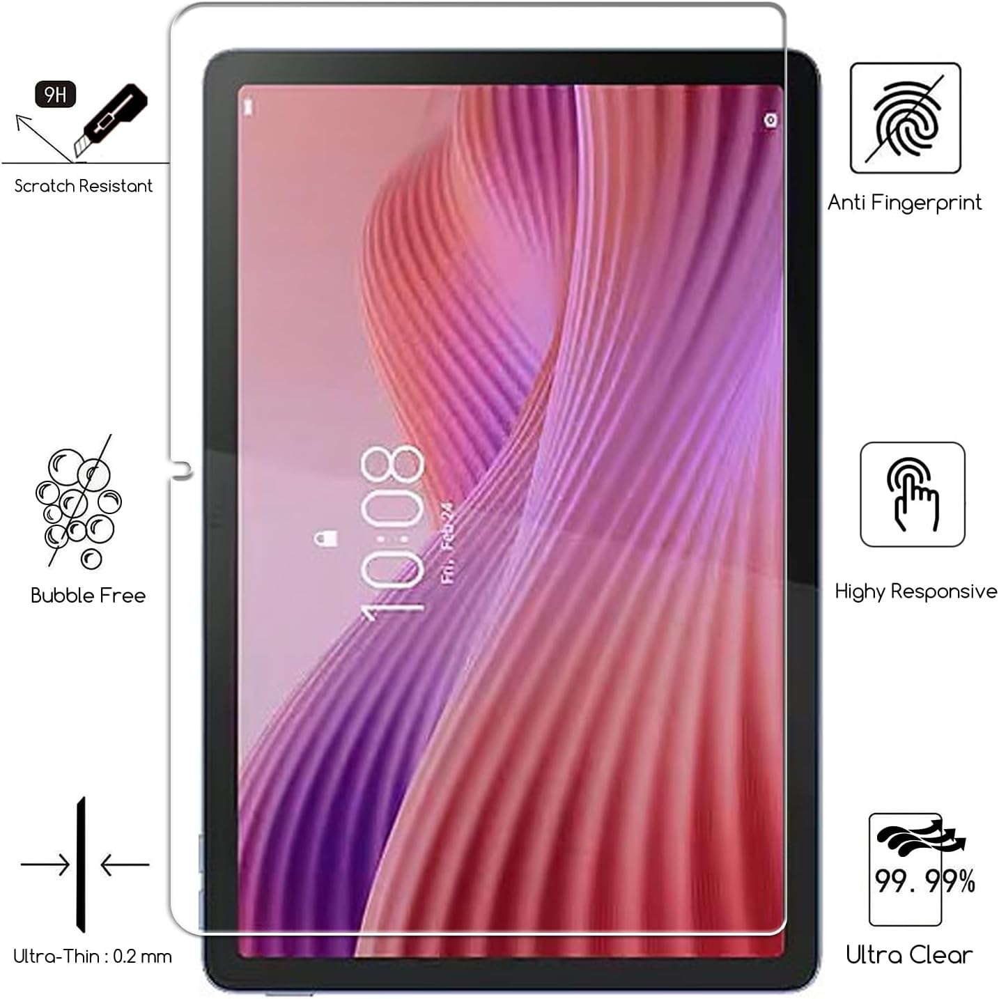 1 قطعة واقي شاشة من الزجاج الم - مراجعة Temu Tablet Accessories وسعره