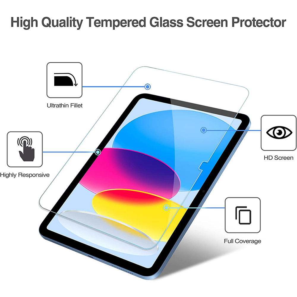 قطعتان من واقيات الشاشة الزجاج - مراجعة Temu Tablet Accessories وسعره