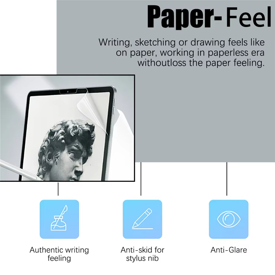 واقي شاشة ذو ملمس ورقي لهاتف س - مراجعة Paper Feel Screen Film وسعره