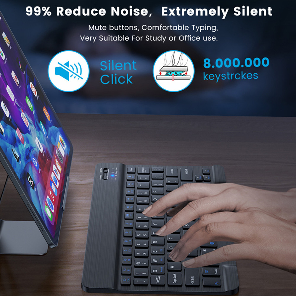 لوحة مفاتيح صغيرة لاسلكية تعمل - مراجعة Tablet Accessories Keyboard وسعره