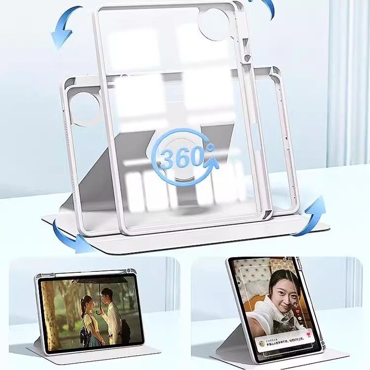 360 °   حافظة دوارة لجهاز لينو - مراجعة Lenovo Tablet P12 Accessories وسعره
