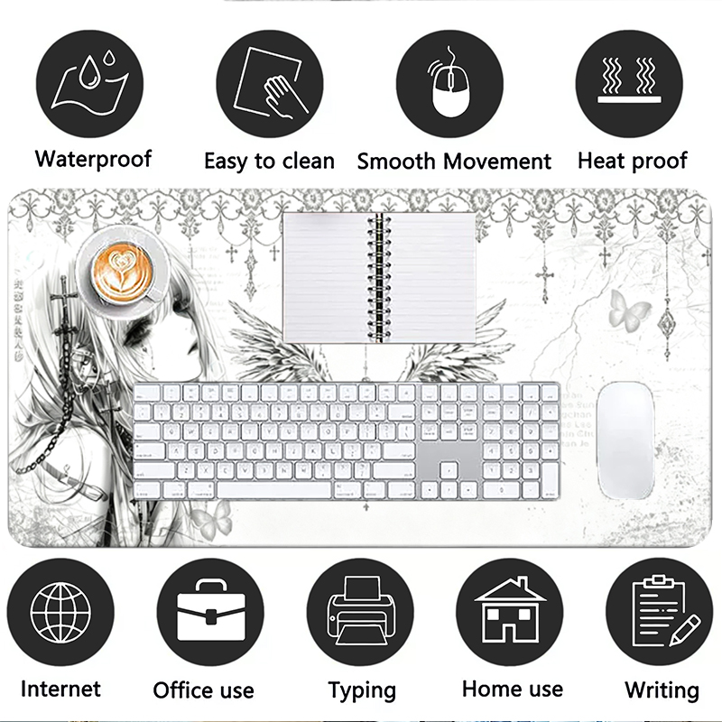 لوحة ماوس جلدية سوداء وبيضاء ب - مراجعة Tablet With All Accessories وسعره