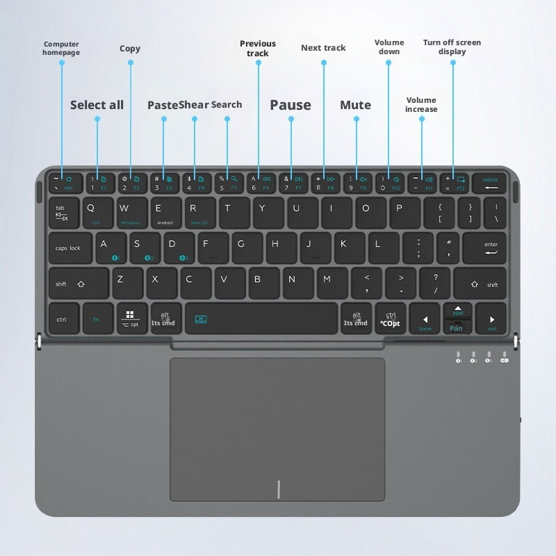 لوحة مفاتيح قابلة للطي لجهاز I - مراجعة Tablet Accessories Keyboard وسعره